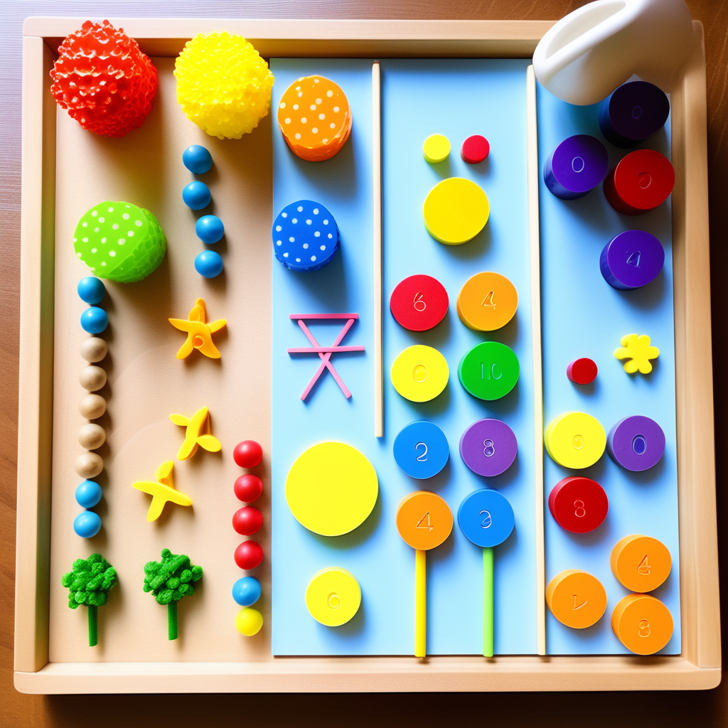 Montessori-inspired math activities for toddlers at home